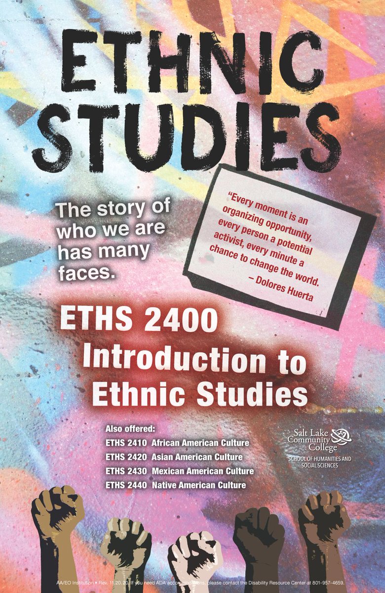 Check out ETHS 2400 and other Ethnic Studies courses this Fall! #CelebrateDiversity