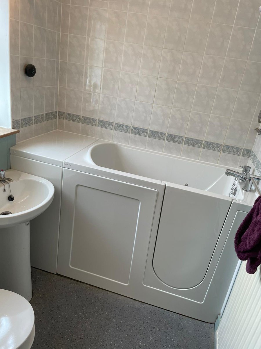 We can squeeze a walk in bath in the tightest of bathrooms.  #walkinbath #bathroom
