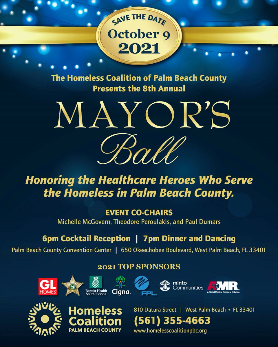 Have you marked your calendars? Mayor's Ball 2021 will be held in person on October 9, 2021. Tickets go on sale Monday, August 9, 2021!
#MB2021 #HCPBC