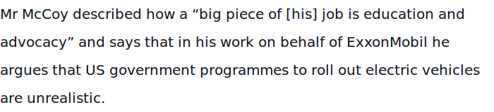 Cedders68's tweet image. Speaking of lobbyists, wasn't there one who got caught telling the truth? And seems to have got almost exactly what his company wanted?  #ExxonLied

channel4.com/news/revealed-…