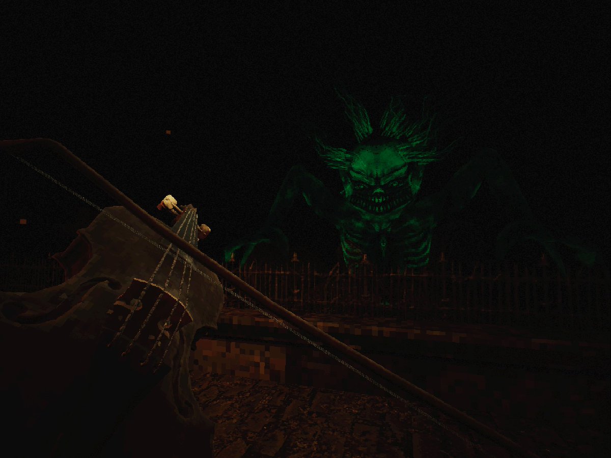 KatanalevyGames's tweet image. Trying my hand at PS1 style in a short gothic horror about playing violin and recruiting ghosts into your orchestra for the #HPS1Jam made in #UE5