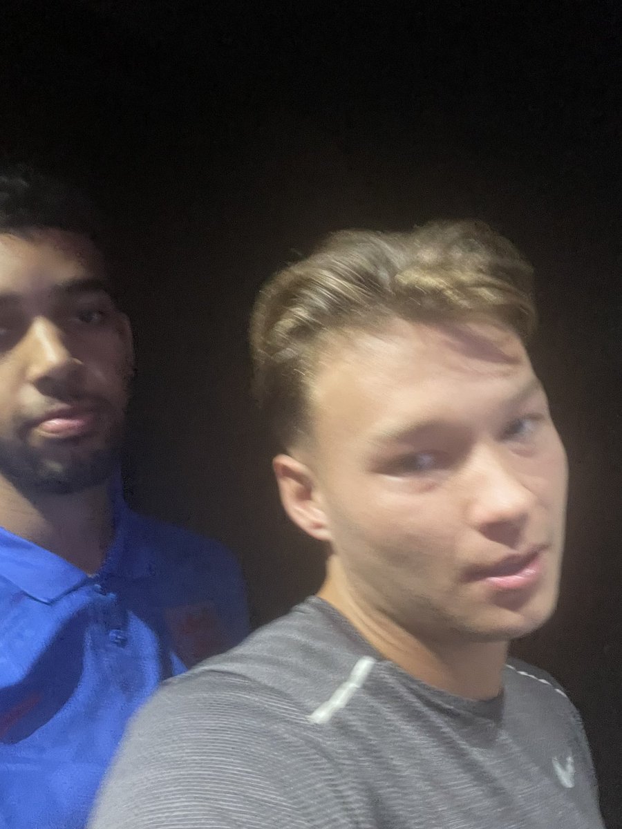 NikoOmilana's tweet image. his live reaction to being shown this tweet