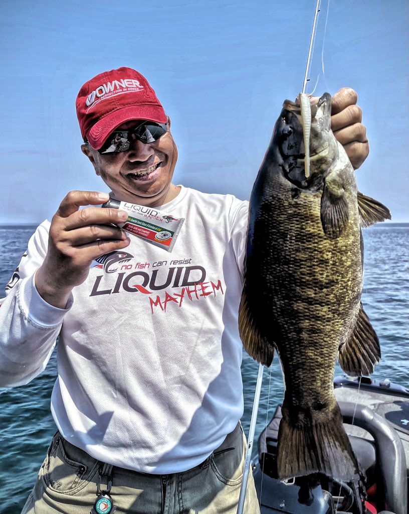 FishHardDave's tweet photo. My #1 choice for @liquidmayhem scent is the Garlic Crawfish! What’s your’s?
#ScentsMakeSense #LiquidMayhem #OwnerHooks #Sunline #DaiwaCanada #VigorEyewear #Live2Fish #ZManFishing #GottaLuvemSmallies https://t.co/tL8DNuZ7R2