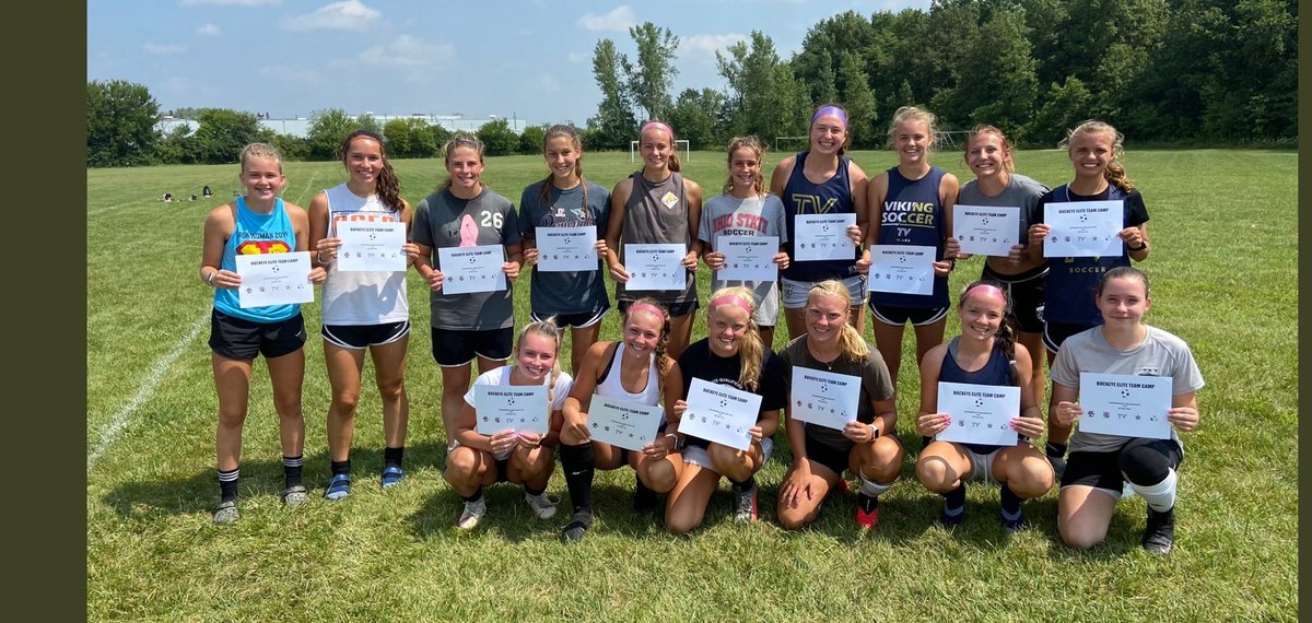 HTLadySoccer's tweet photo. Great week at MSL camp! Congrats to Hannah Costello and Erin Bernthold who were named to the All Camp Team. Girls got a great experience from College Coaches from Millikin U., Heidelberg U., Rio Grande U &amp; Ohio Christian! https://t.co/gtM0UuZDyL