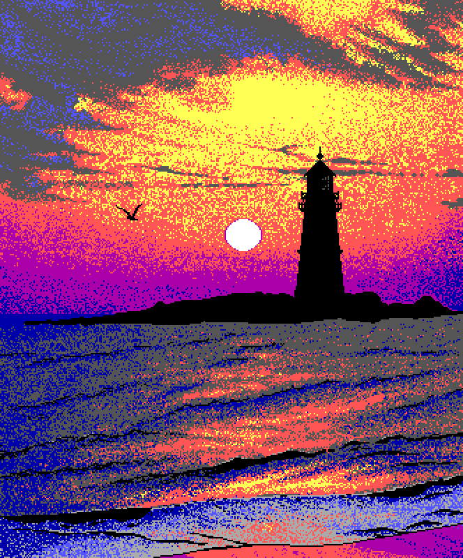 helpcomputer0's tweet photo. I'm using the spray tool and no one can stop me. #pixelart #ega https://t.co/6h20HpAWZf