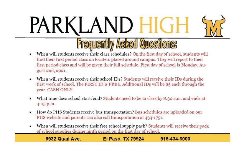 phsmats's tweet photo. We can’t wait to see you on Monday! Go Matadors! https://t.co/fNDtLsNTeu