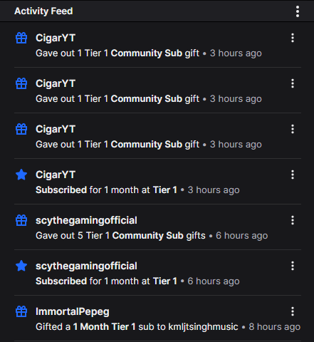 sidsayno_'s tweet photo. Insane streams lately! Thank you guys for all the support.
Special thanks to @CigarYT @ShahidSherief7 and @immortal123 for the subs and gifted. POGCRAZY.
#TwitchIndia #Switch2Twitch https://t.co/JjyhrAwYX1