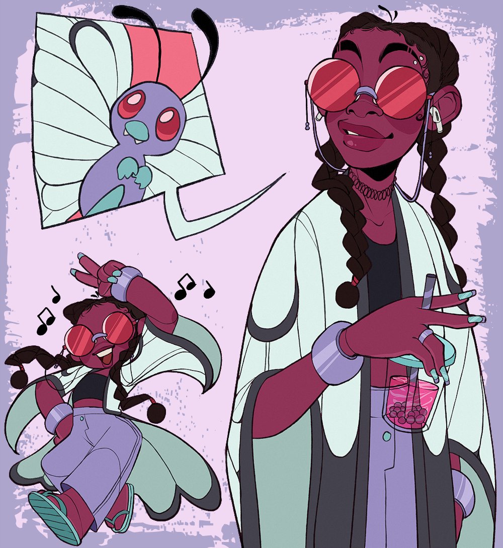 SouthpauzArt's tweet photo. Hey everyone check out my Butterfree gijinka https://t.co/JzsNCtWsu6
