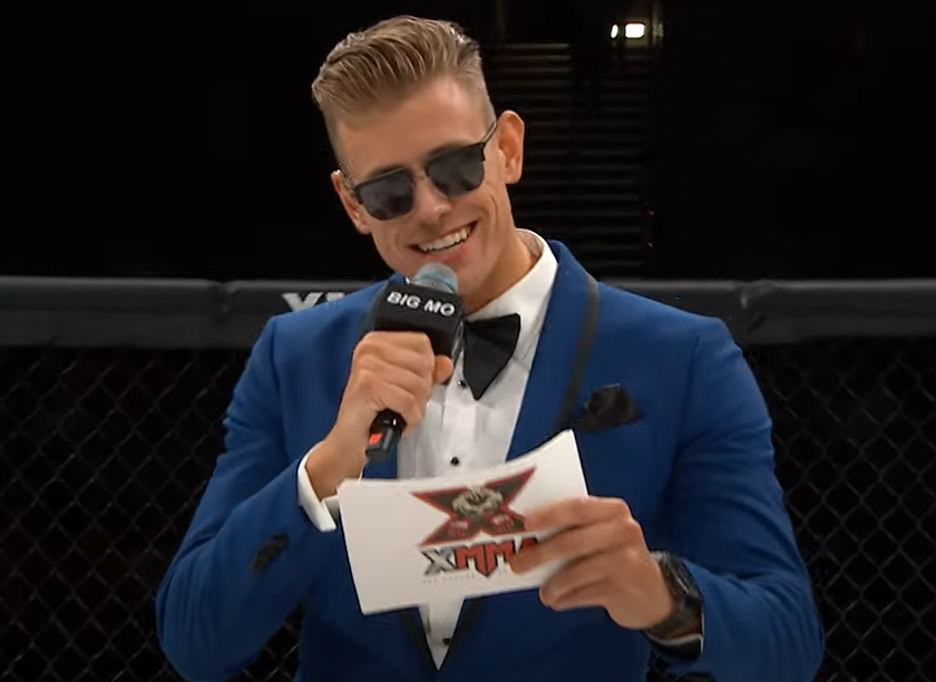 The XMMA ring announcer is the coolest cat in the building and it's not even close.  #XMMA2