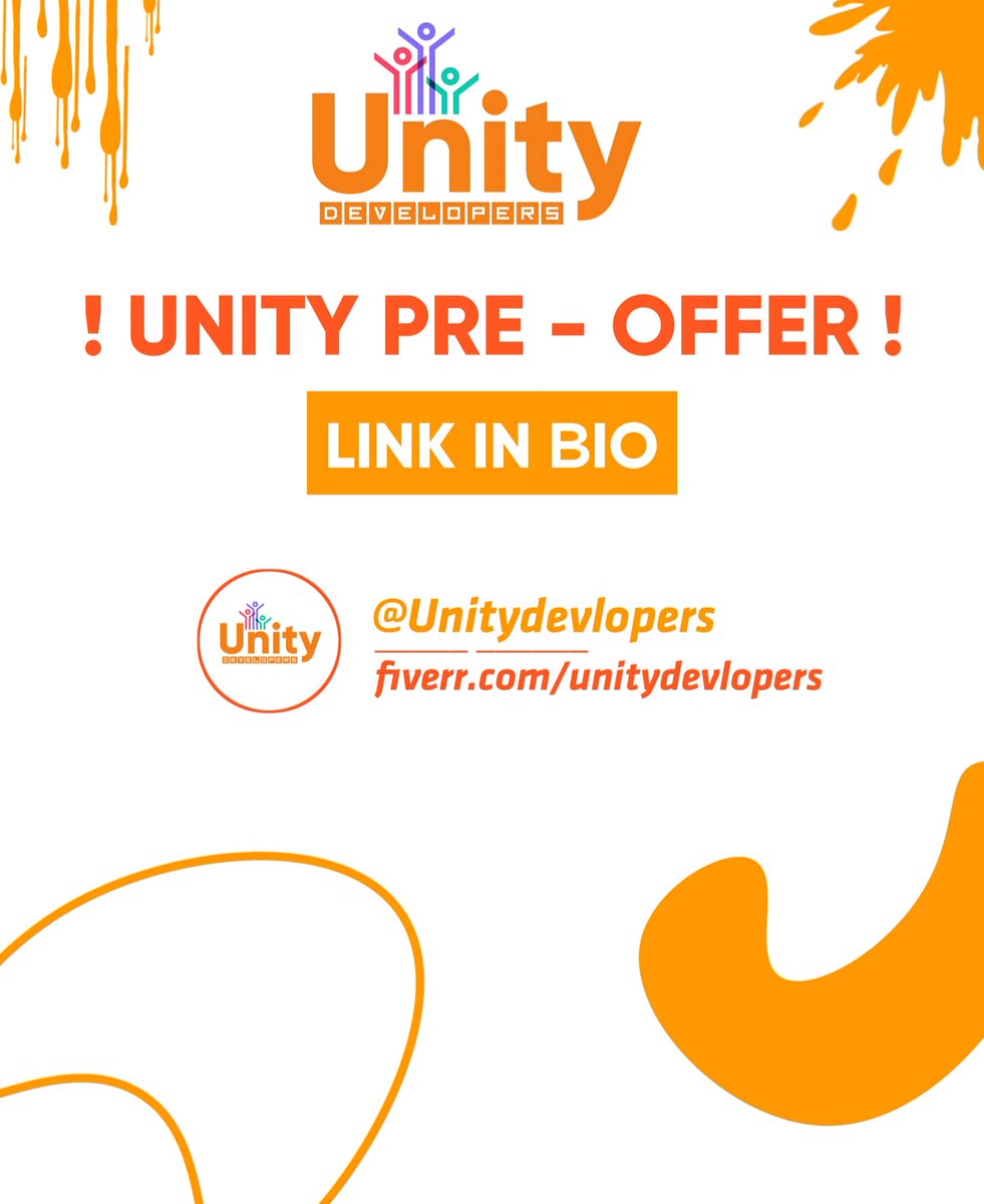 UnityDevlopers's tweet image. Friendship Day Special Sale
@UnityDevlopers @fiverr 
#FriendshipDay 
fiverr.com/s2/ad6cde3549