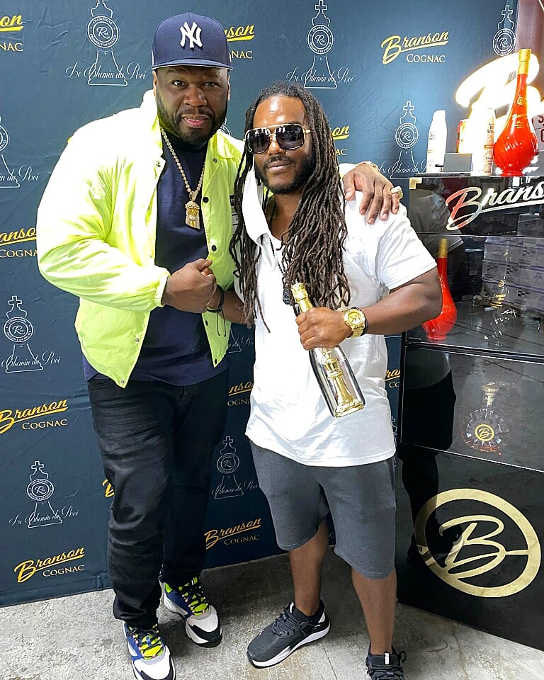 DVWitDALAC's tweet image. Had to go support the big homie and grab a bottle! #BransonCognac #Lecheminduroi #BMF #RaisingKanon #Power (bru said if I post this shit I gotta drop the hash tags too.. told em snm.) @50cent