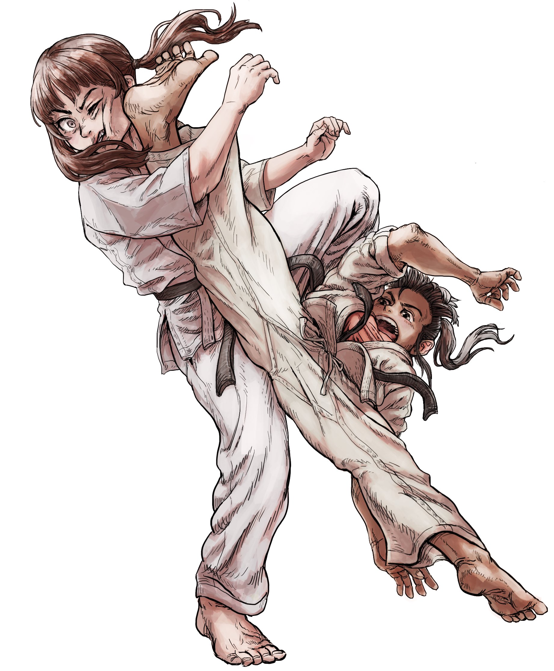 ニクオ 空手女子4点セット 依頼絵 T Co Okgfgbfyne Twitter
