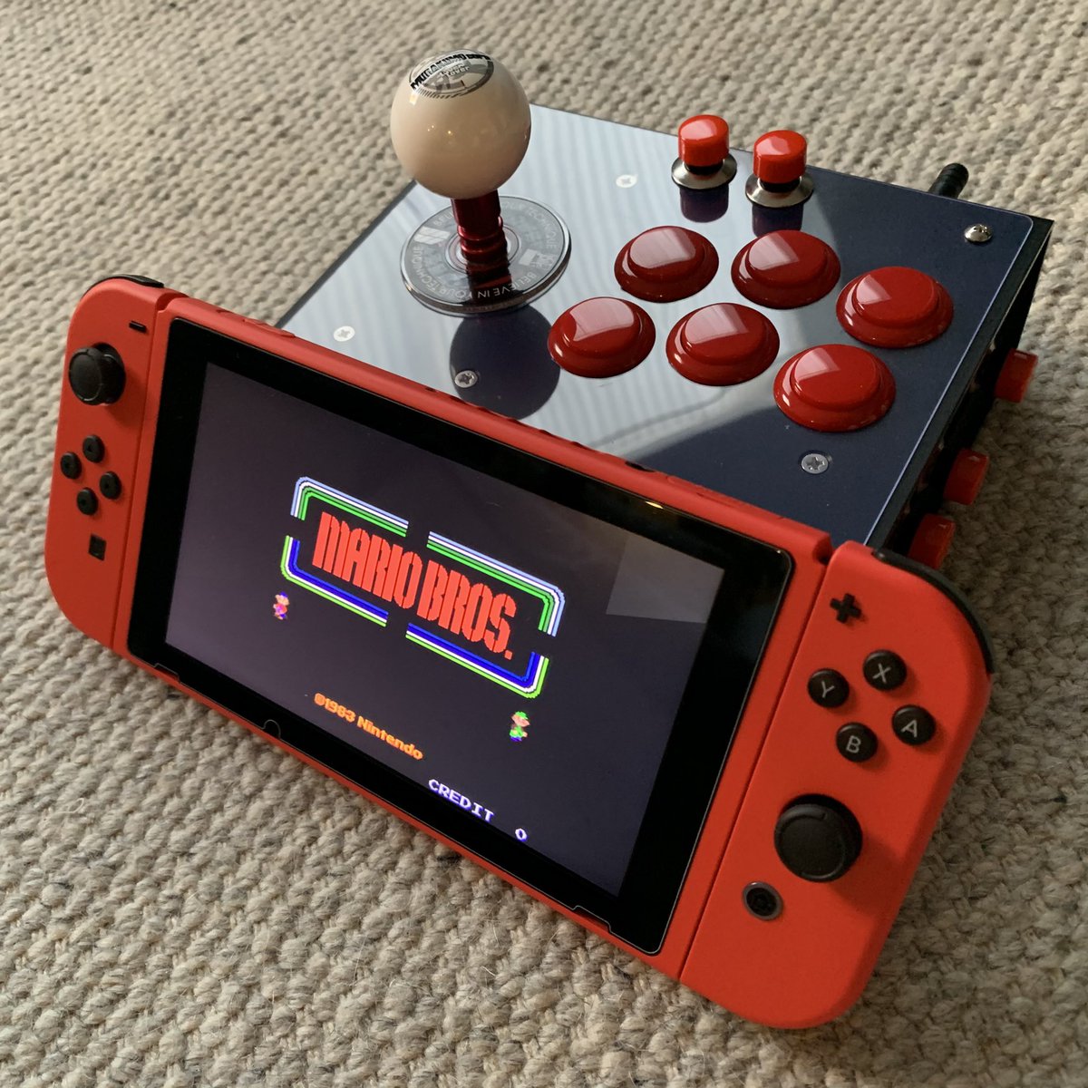 FineTunedBenjo's tweet photo. Thanks, @murakumo_arts, for the cutest controller ever. I made a few minor adjustments. Hope you don’t mind. #FightStickFriday https://t.co/7TGoHW2m8j