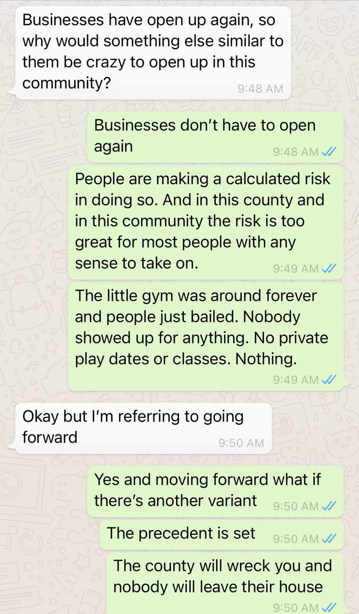 A month or so ago I was talking to another mom about the closure of a beloved local small business. I’m amazed at how few people understand this, but on the heels of the variant I figured was coming and future lockdowns being discussed, it’s worth trying to explain this.
