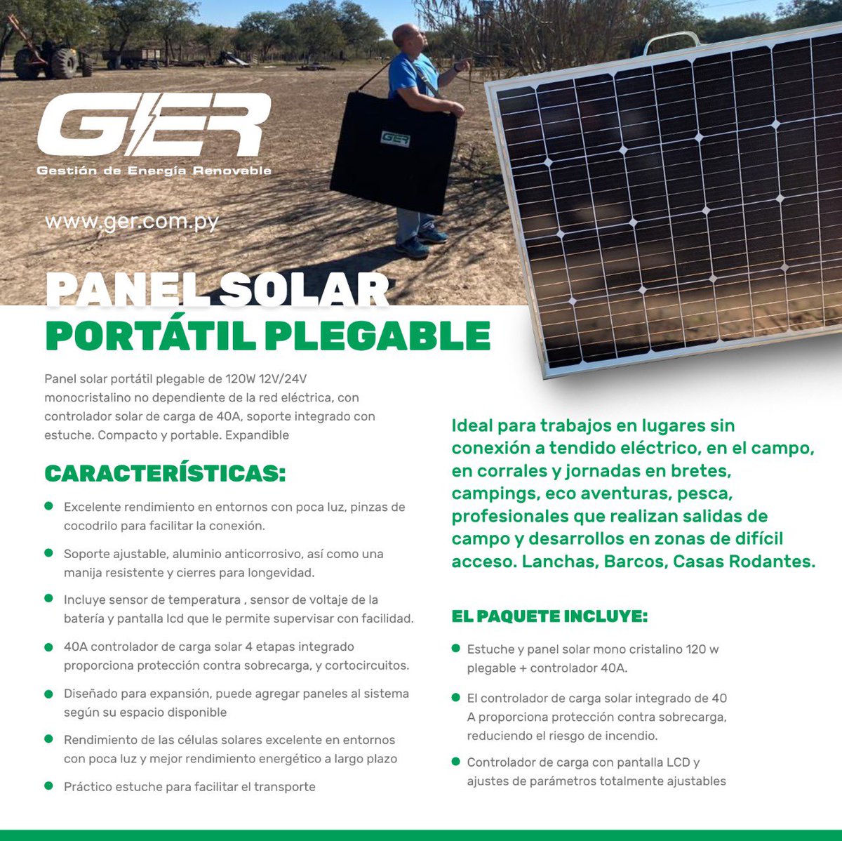 Presentamos un nuevo producto de GER para profesionales del campo!!