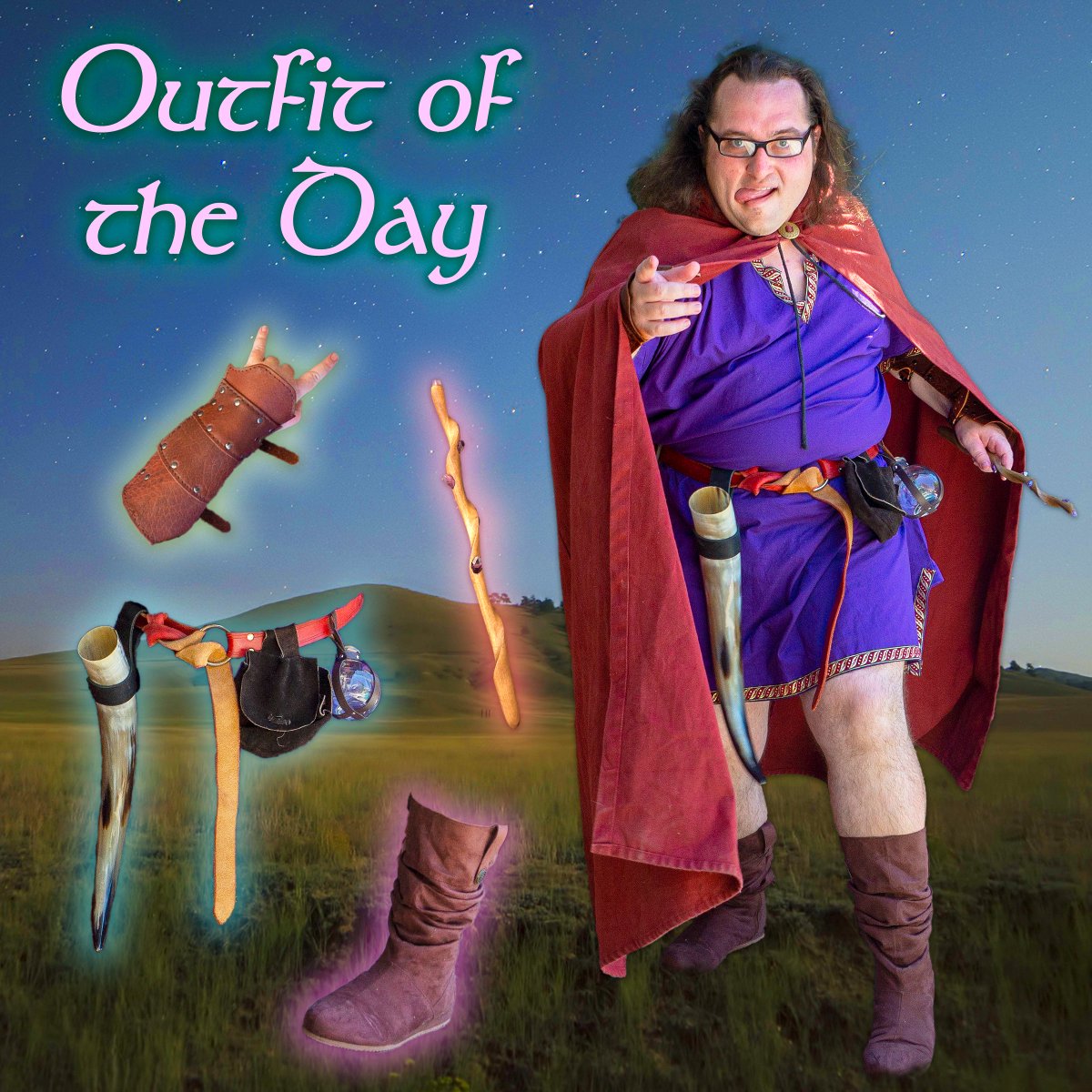 I am a 6000-year-old mage & #fashion icon. COULD YOU WIELD THE POWER THAT IS MY #OUTFITOFTHEDAY?? I think NAY, mere mortal 🤟🧙‍♂️

#FashionFriday #FashionSlayer #COSPLAYMODE