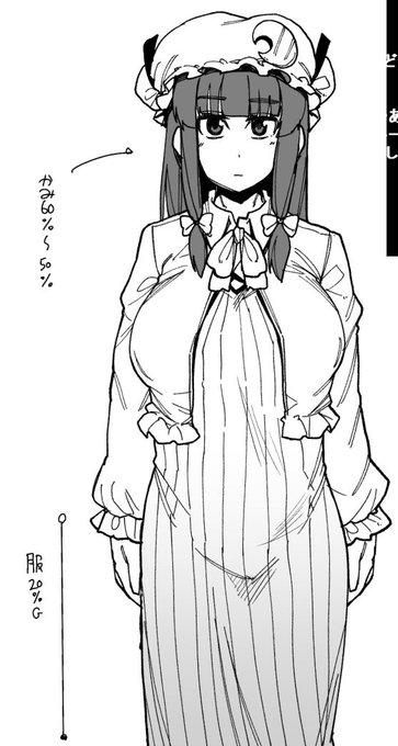 一年ぶりにパチュリー描いた
紅楼夢と例大祭で描くからメモ 