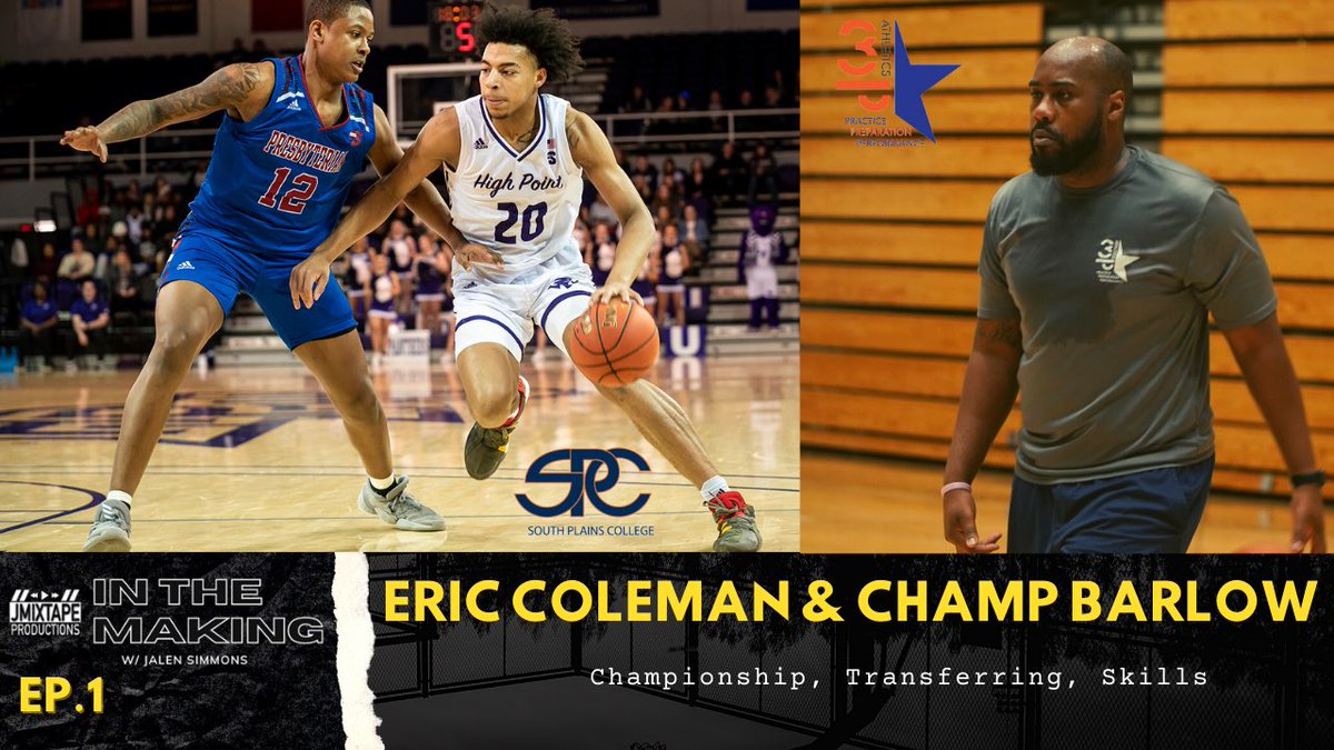 jmixtape__'s tweet photo. Eric Coleman &amp; Champ Barlow | Ep 1 | Championship, Transferring, Skills ... https://t.co/xWtkTn7ggi via @eccoleman23 @3Pathletics @SouthPlains @Buford_MBB @KRCSmbb https://t.co/maq1YsAETj