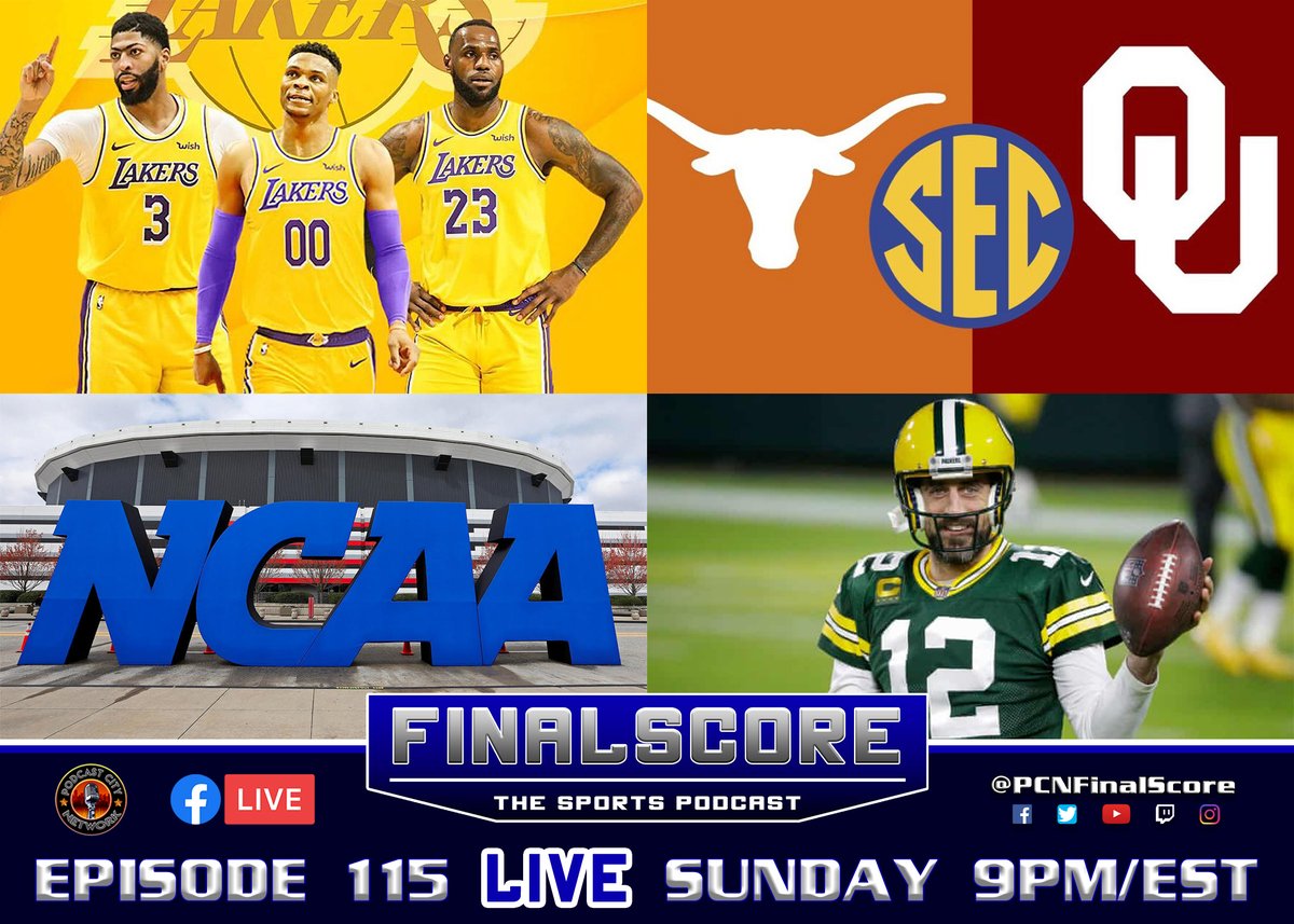 PCNFinalScore's tweet image. Ivan returns for Ep 115 of FinalScore! We will talk Texas and Oklahoma accepting SEC invite, Russell Westbrook to the Lakers, and more LIVE this Sunday at 9pm ET.

NEW MERCH at podcastcity.net/shop

#PCNFinalScore #PCN #sports #podcast #NFL #NBA #MLB #NHL #collegefootball