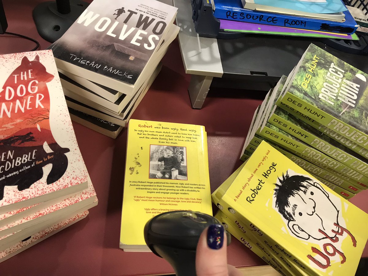 HelenHaine's tweet image. New term, new books for class Literature Circle groups.

And the added bonus of using the barcode scanner… love the efficient little *beep* it makes. So satisfying.
It’s the little things.

#AusEdChat #EdChatNZ #EdChat #Read #BookChat #LitChat #EngChat