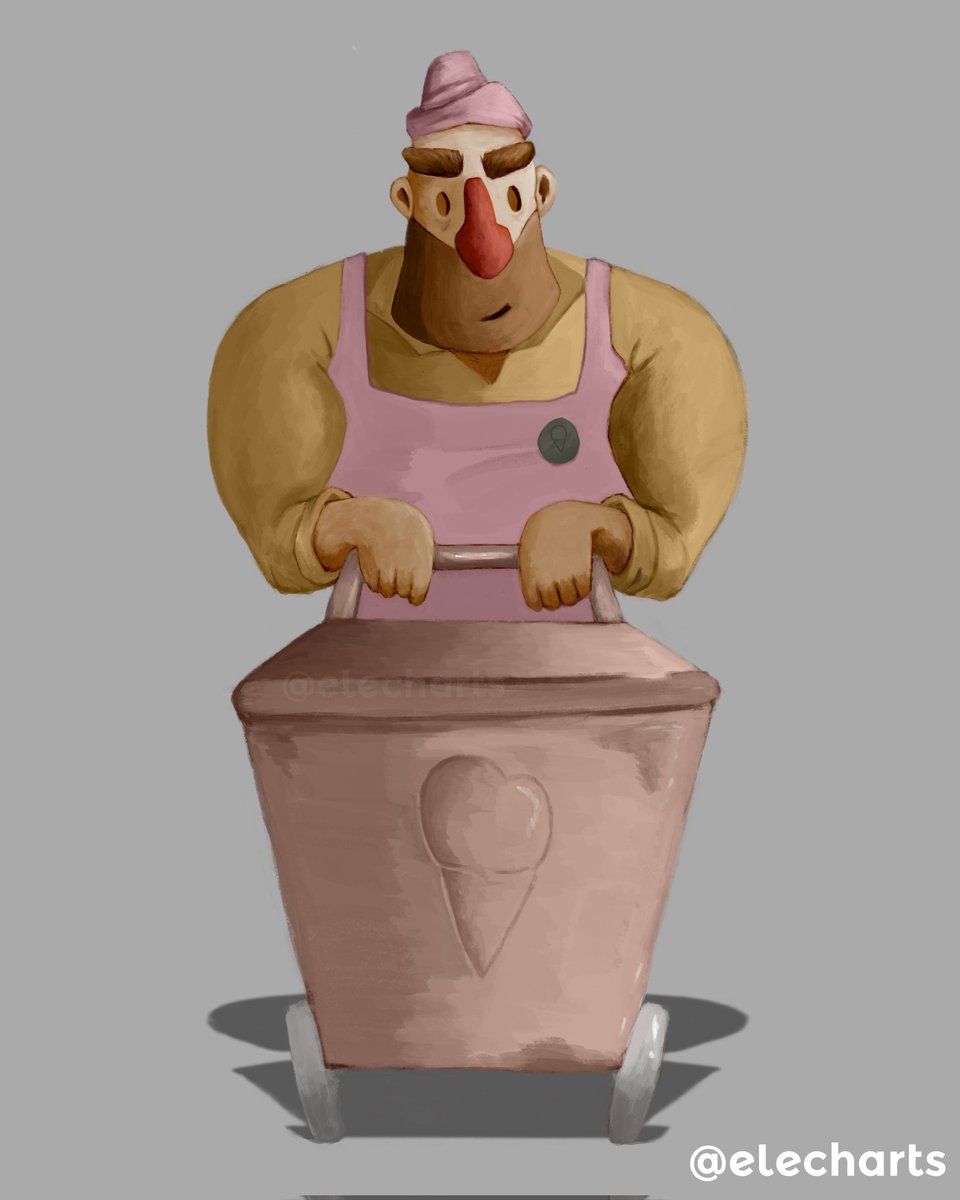 elecharts's tweet photo. Heladero 🍦 seguimos diseñando personajes ✨
.
#draw #sketch #art #artist #arte #artoftheday #artistic #artsy #icecream #painting #characterdesign #talnts #illustration #instaart #masterpiece #beautiful #talent #creative #sketching #dibujo #conceptart #paint #elech #elecharts https://t.co/G1eFKUxrBe