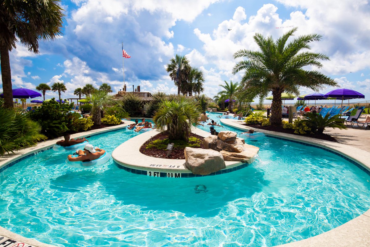HIRPcolaBeach's tweet photo. Don't let the day get you down, take a float around our lazy river! 😎 #HolidayInn https://t.co/au1I38tWCB