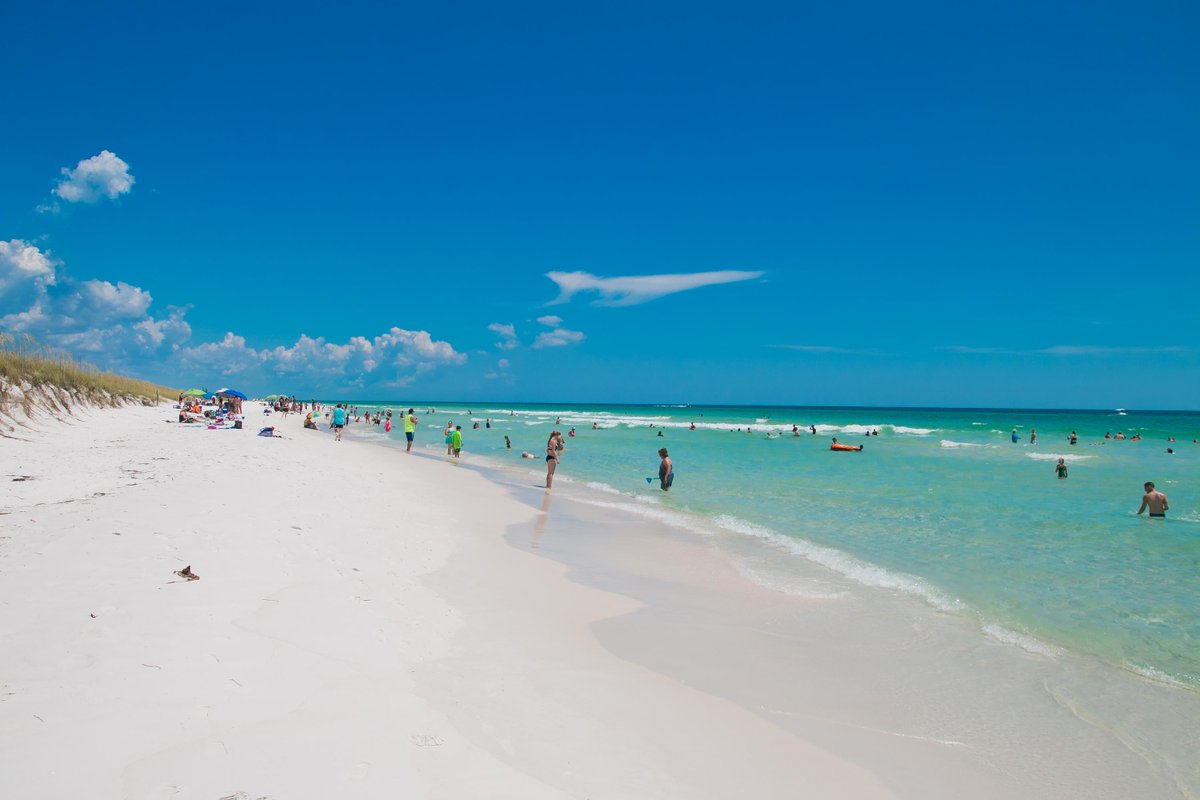 Whether it's swimming, lounging, or seashell searching there are so many things to do on #PCB! What is your favorite beach day activity? 😎🐚