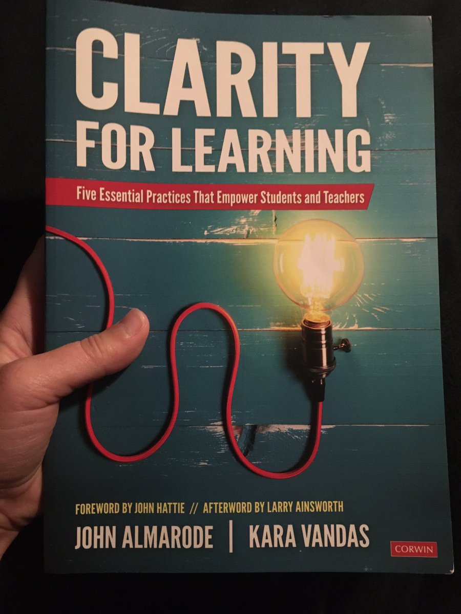 I’m so excited!!🤩My FREE book from @CorwinPress just arrived! Thank you all for such an amazing time at #AVL2021 ! I learned a lot and now, I can continue learning to help my students succeed!❤️ Ready for the 2020-21 year!👊#teacherclarity #StallionReady @JanelleMHardin @rphife