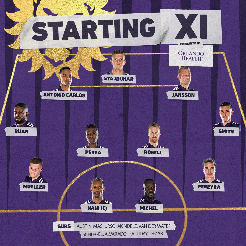 OrlandoCitySC's tweet photo. And now your starting lineup 🦁
@orlandohealth | #ORLvATL https://t.co/FYd5EZIA87