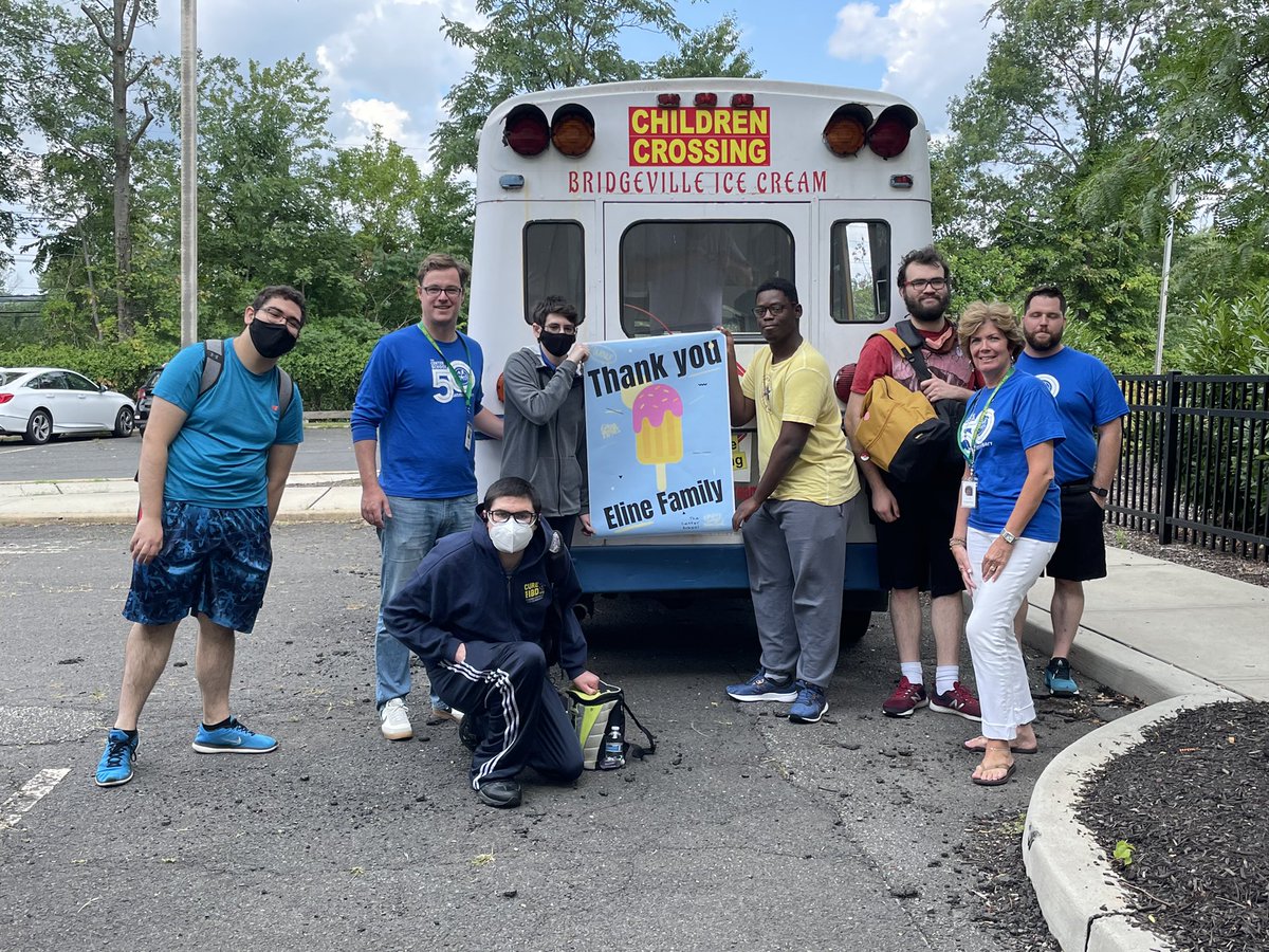 center_nj's tweet photo. Last day of The Center School 2021 ESY celebrated with ice cream. Thanks to the Eline family for the school wide treat! We love our families. #specialeducation #specialneeds https://t.co/nxX4EbQM8U