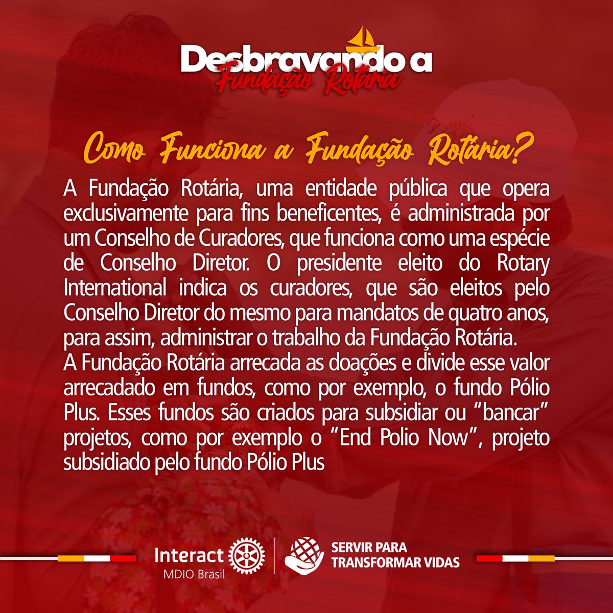 MDIOInteractBR's tweet image. Você sabe o que é Fundação Rotária?

Já que várias pessoas não sabem, a gente decidiu trazer esse post pra vocês e vamos continuar trazendo mensalmente pra que todos fiquem mais por dentro de como funciona a Família Rotária! Gostaram? 
Conta aqui pra gente o que vocês não sabiam