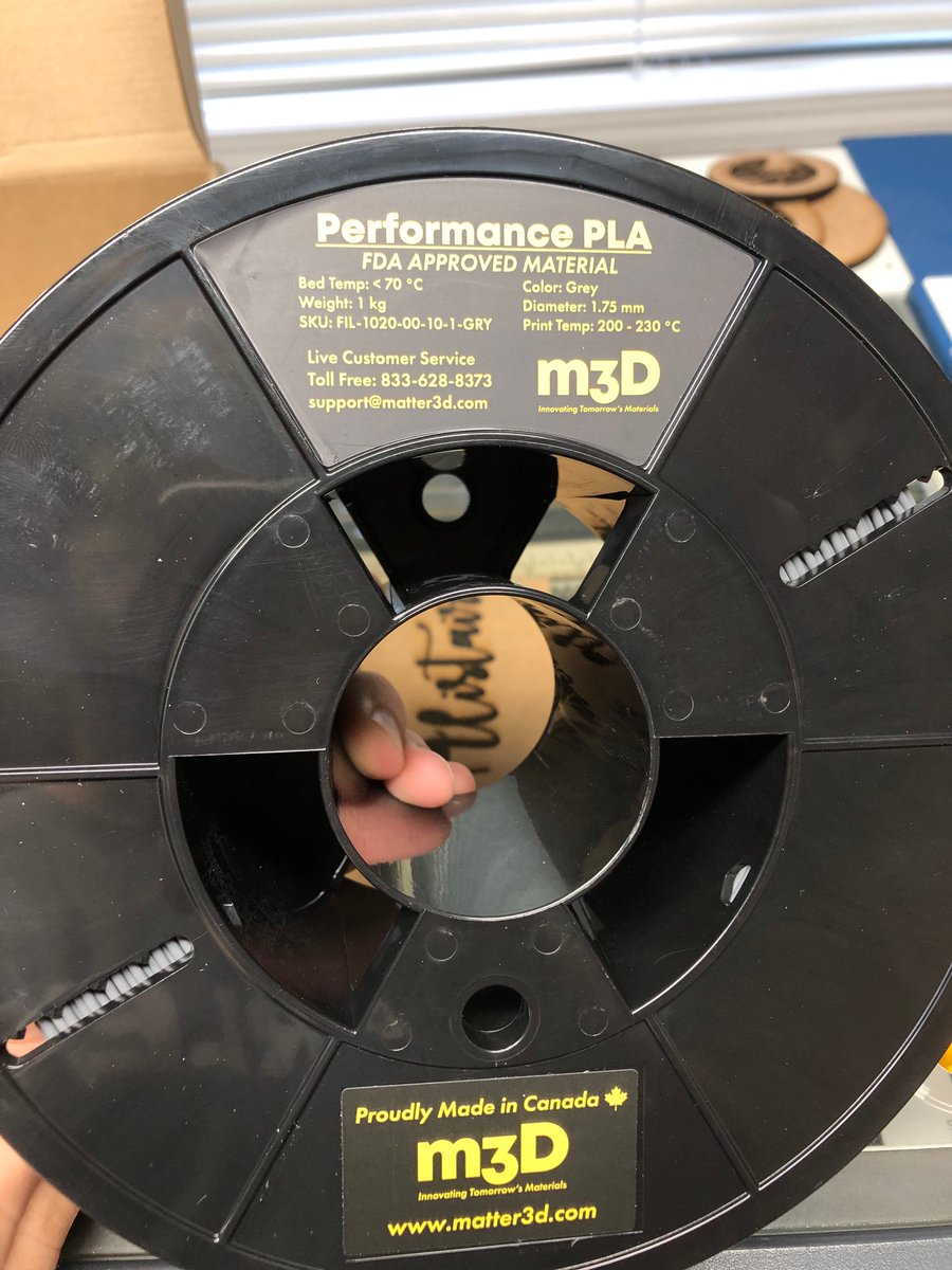 Testing some new made in Canada filament. Doing really well so far! #3Dprinting #madeincanada #smallbusiness