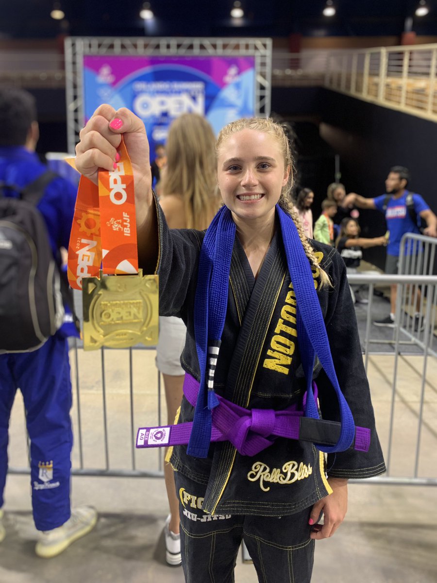 Last week in Orlando was the best…gold in my division and purple belt promotion on the podium!