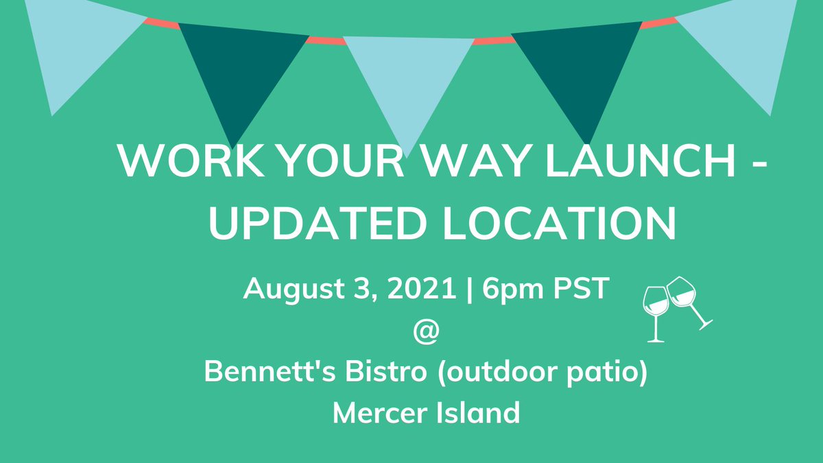 UPDATED VENUE: Join us on August 3 at Bennet's Bistro on Mercer Island for the official launch of Work, Your Way! islandbooks.com/event/author-e…