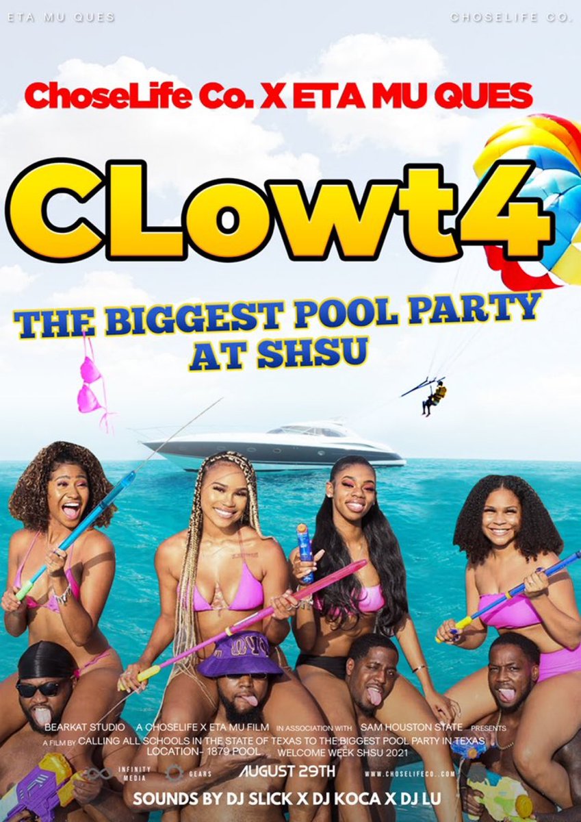 slickkkrickk's tweet image. They do anything for 🆑owt!! 

#CLowt4 the BIGGEST Pool Party at SHSU‼️ 👙🔫

 🆑🆑x🐶🐶
Aug. 29th, 2021

#SHSUWELCOMEWEEK 😮‍💨😮‍💨😮‍💨