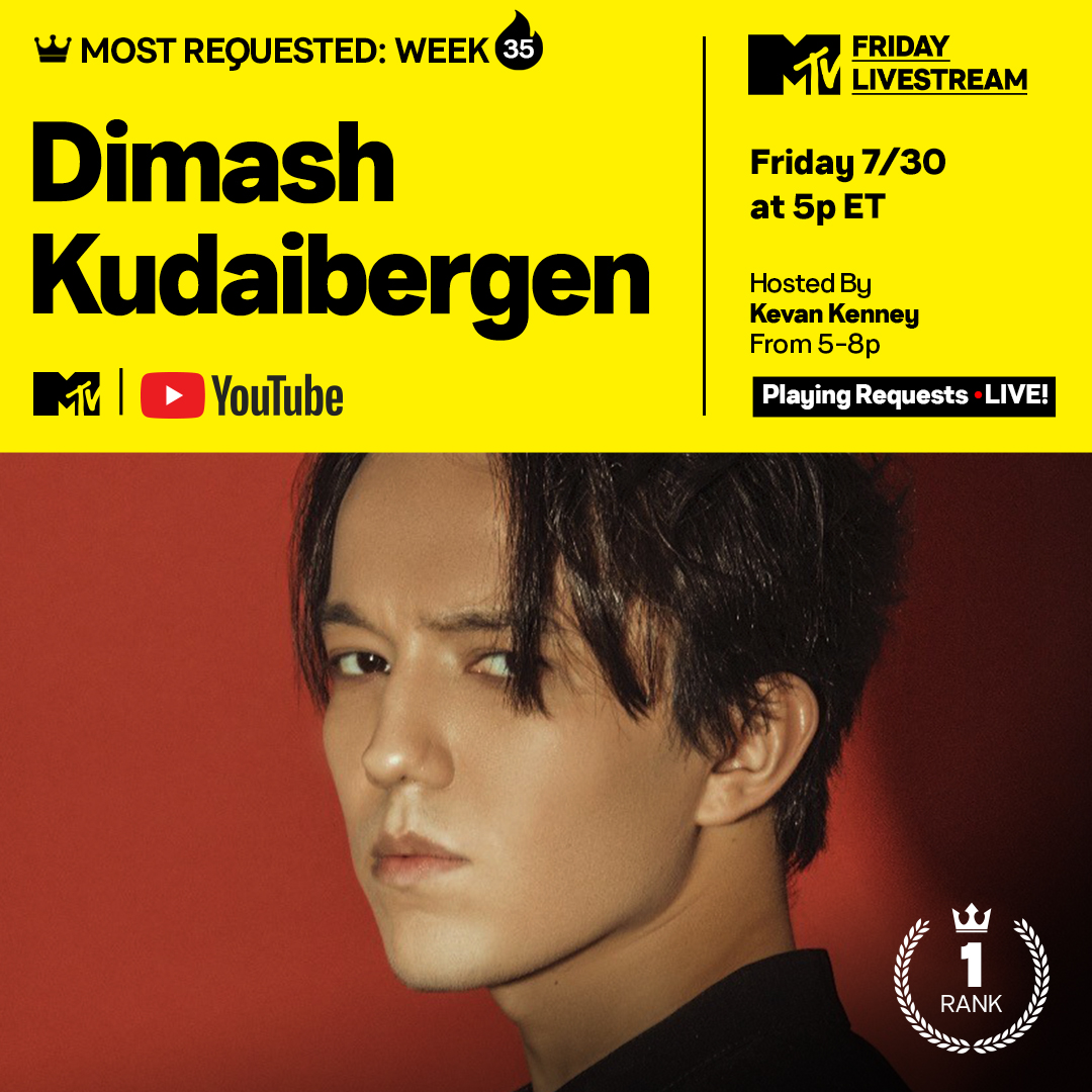 KevanKenney's tweet photo. Congratulations to @dimash_official for his 35🔥 week streak on the @MTV #FridayLivestream. https://t.co/PWr3ie5VuW