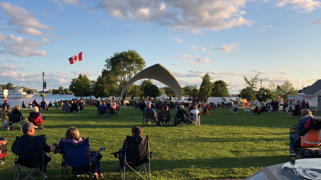 As close as I’ll get to #WinnipegFolkFestival this year. <a href="/Winnipegfolk/">Winnipeg Folk Fest</a> #ILoveGananoque
