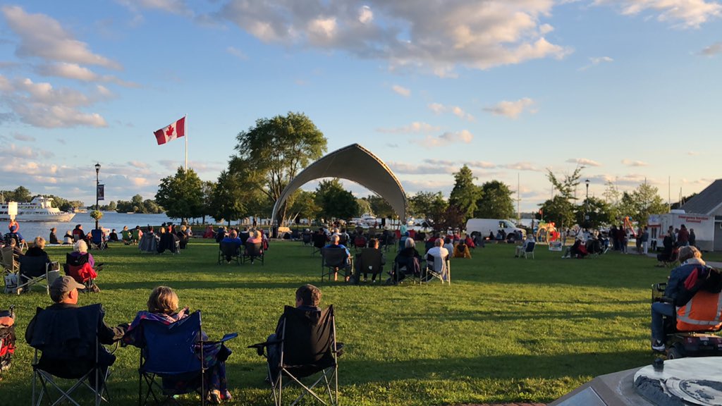 As close as I’ll get to #WinnipegFolkFestival this year. @Winnipegfolk #ILoveGananoque