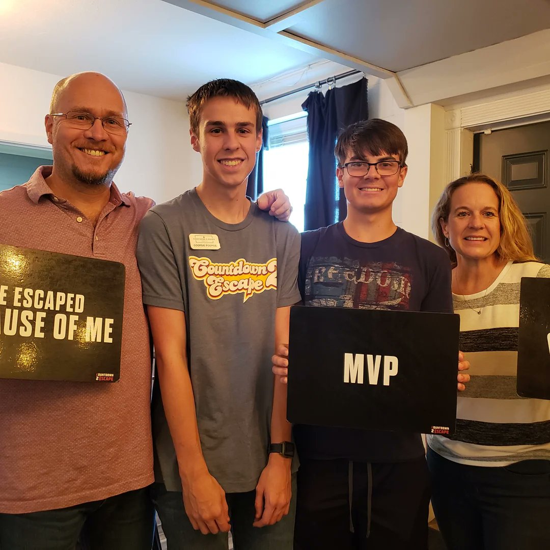 bill4frisco's tweet photo. Fun Friday Night in Frisco...
Start at @C2Efrisco and...escape.  Happy to support our friends Fred and Shannon.  Best part?  Our youngest works there and he was our game master.

Now its Rockin Taco for dinner and watching Emerson. https://t.co/f3NNNVD4hm