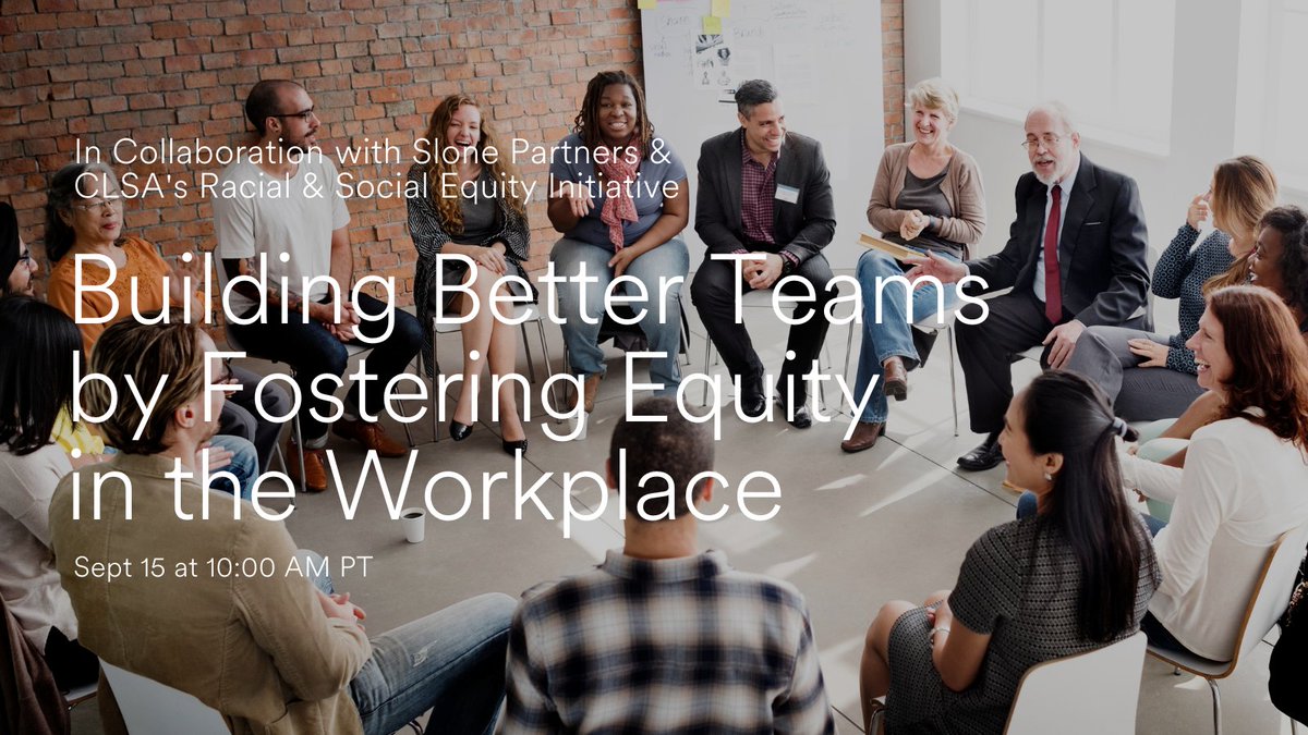 RSVP for this upcoming free webinar on Sept 15th to learn how fostering equity in the workplace can help build the best teams: jji.jnj/equitytw