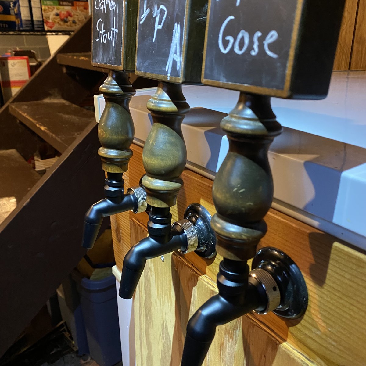 guinnessduck's tweet photo. Tap changeover from my trusty old Perlicks to th new fangled Nuka taps is complete!
#homebrew #keezer #kegerator #nukatap #homedraught #homedraughtsystem #homedraughtbeer https://t.co/ALRW4KN6R5