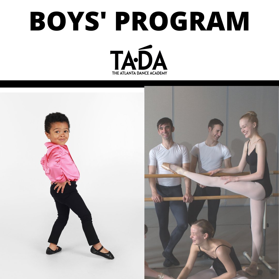 tada_atl's tweet photo. TADA has a new boys' ballet program! Ages 7+ receive a 50% scholarship; Ages 10+ receive a 75% scholarship when they join TADA's boys' ballet program #boysballet #mendoballet #boysofballet #badboysballet #strength #agility #athleticism Placement Class Aug 3rd ages 7+ https://t.co/yVDMNV2mRv