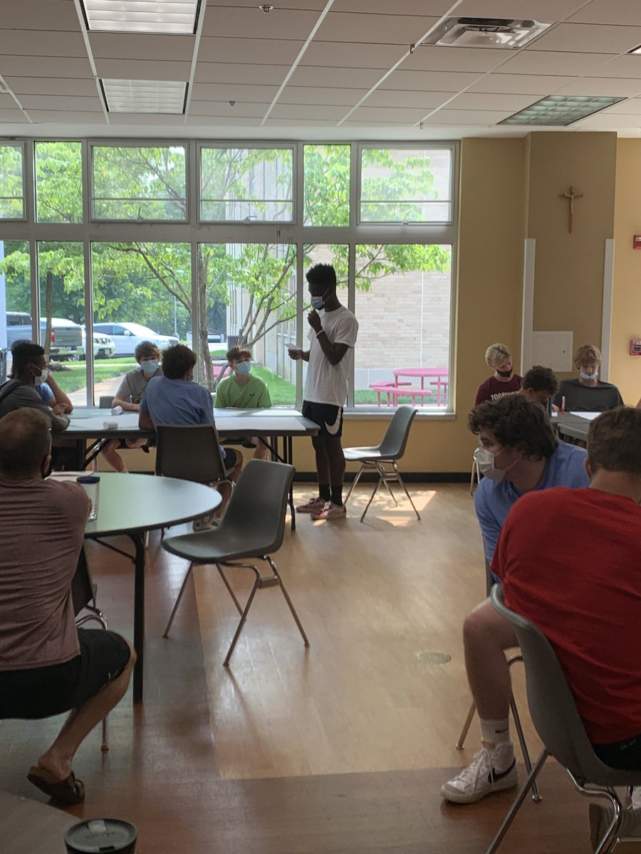 sra_grimm's tweet photo. It was a great day having the student leaders from Campus Ministry, BSU, Companeros, Stuco, and Ambassadors on campus together collaborating and planning for the year! #menforandwithothers #developingasaleader @DeSmetJesuitHS https://t.co/00XtoXO985
