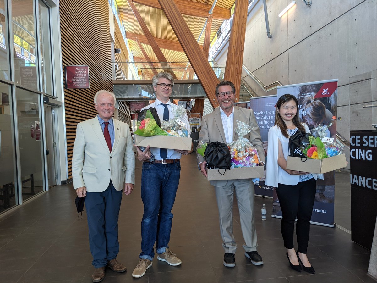 This morning, we were thrilled to show <a href="/AndrewMercierBC/">Andrew Mercier</a>, @AnneKangMLA &amp; <a href="/MikeStarchuk/">Mike Starchuk</a> how <a href="/KwantlenU/">KwantlenU</a> Trades &amp; Technology students build what is possible. And check out their bounty - fresh veggies from our @KPUScienceHort greenhouse and a classy <a href="/KPUBrew/">KPU Brewing & Brewery Operations Diploma</a> growler! Come again soon!