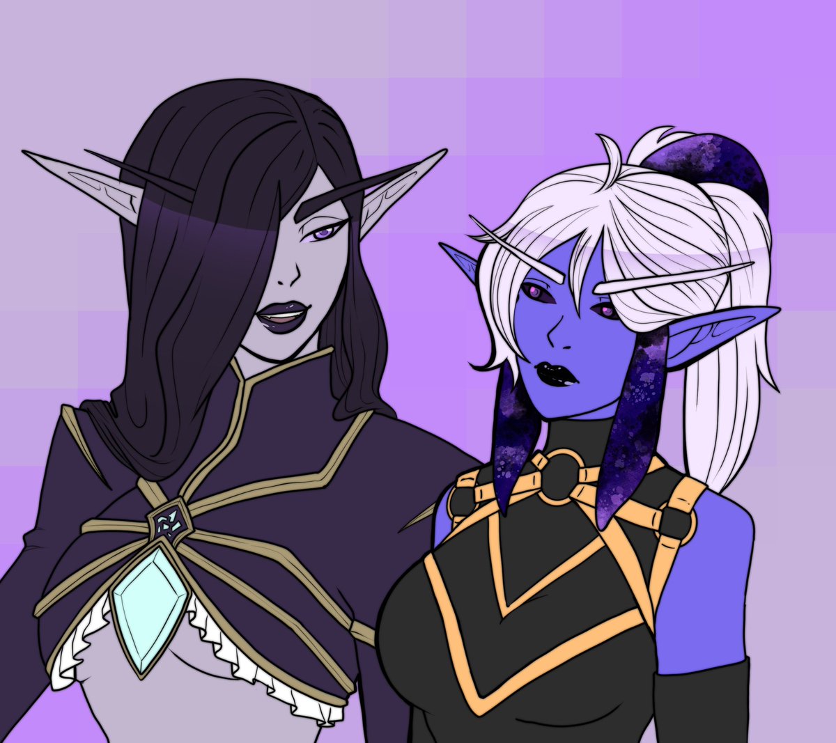 7DVLS's tweet photo. void-touched girlfriends 😌💜
(character on right belongs to @elwurd) https://t.co/Sv2FzwCeMk
