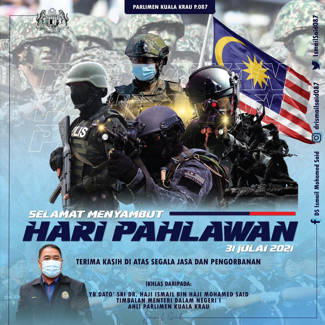 Selamat Menyambut Hari Pahlawan buat semua wira negara 💪