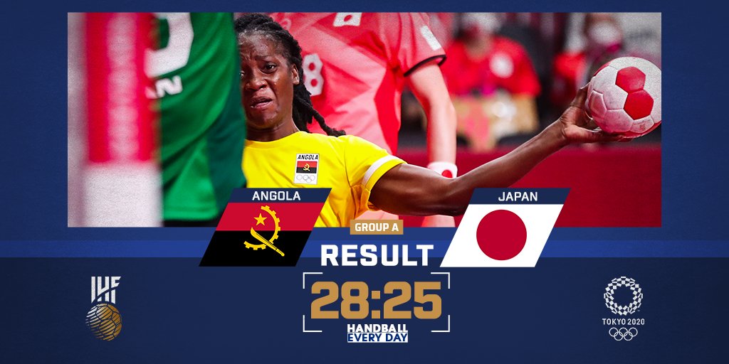 International Handball Federation Angola Take Their First Points At Tokyo As They Earn A Clear Win Against Japan In The Opening Match Of The Day Olympics T Co Yisjioen8q