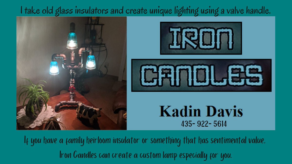 TheVCD's tweet image. If you have a family heirloom insulator or something that has sentimental value, 
Iron Candles can create a custom lamp especially for you.
#customlamps #steampunkdecor #homedecor #farmhousedecor #ironcandlelight #creative #oneofakind #interiordesign
buff.ly/3sXIaz2