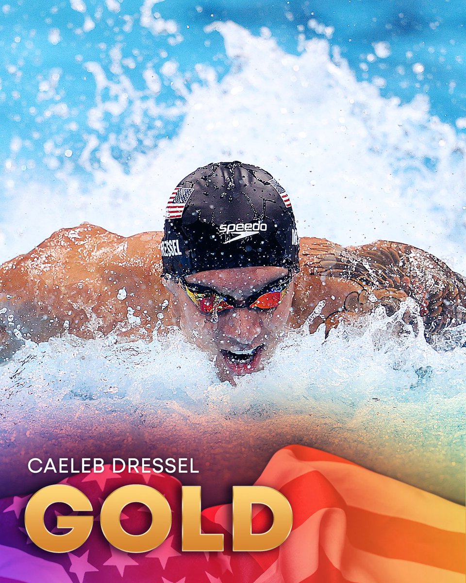 LEFT NO DOUBT. It's another GOLD and a WORLD RECORD for Caeleb Dressel in the 100m fly. #TokyoOlympics