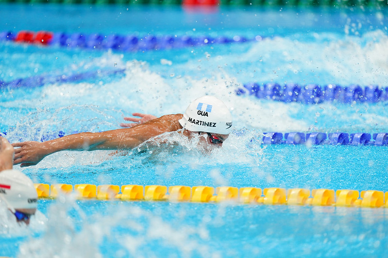 #Tokyo2020 | ¡Gracias por tu entrega Luis Carlos! 👏🏻 El guatemalteco finalizó en la séptima posicion de los 100 metros mariposa con un tiempo de 51.09. Rompiendo su marca personal  🏊🏻‍♂️🇬🇹